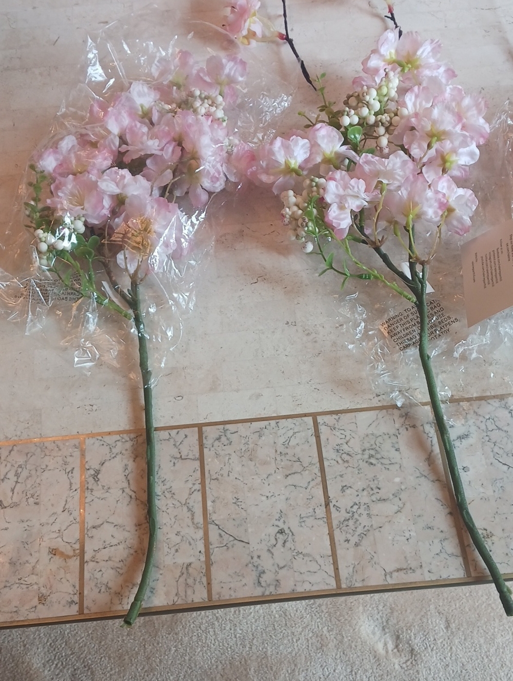 Floral-faux Cherry Blossom "Picks" by Valeri/QVC..NEW In Box,,see Description - Picture 5 of 14